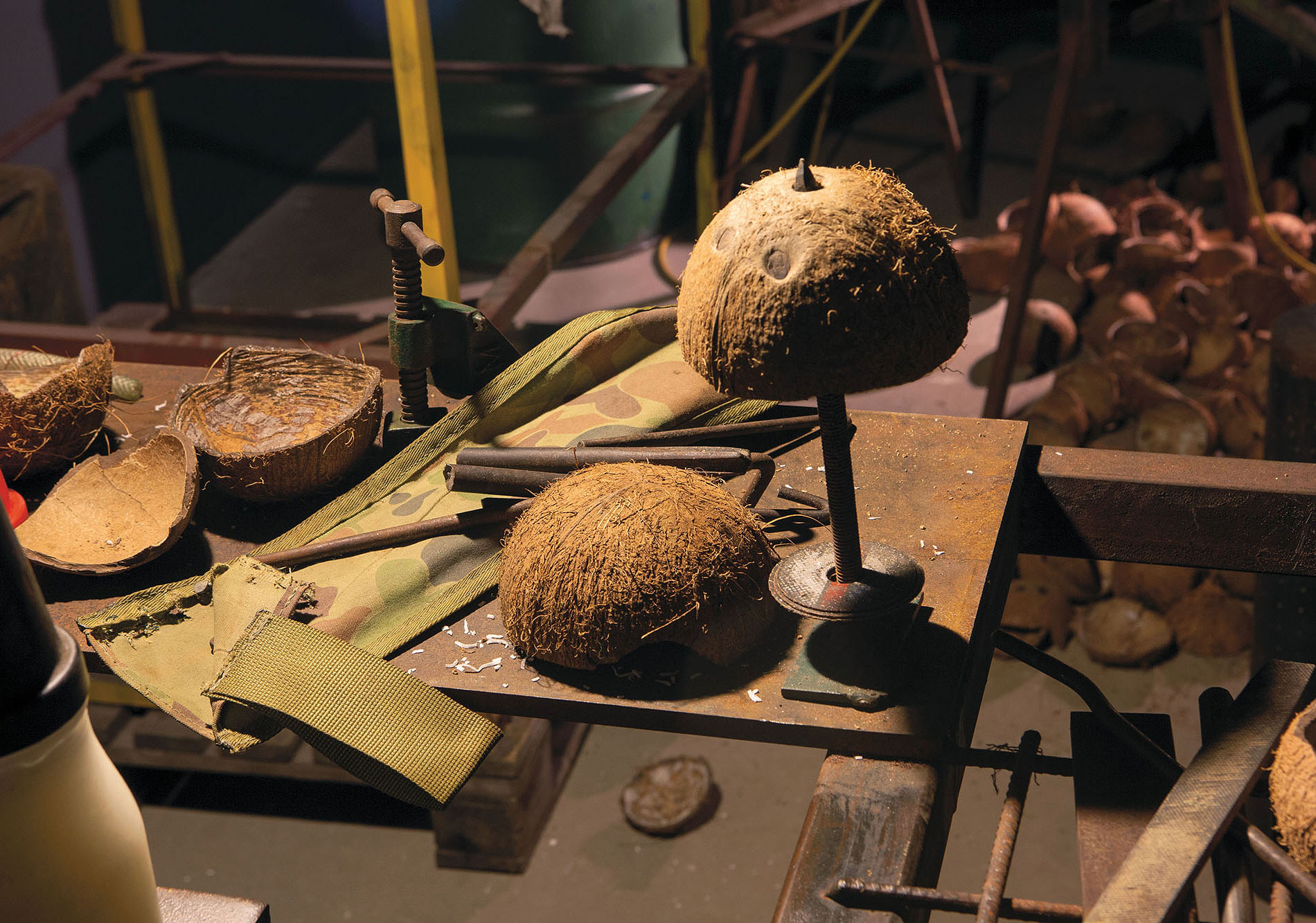 Nicholas Mangan, *Progress in Action*, 2013. Installation detail, *Other Currents*, Artspace, Sydney, 2015. Photographer: Jessica Maurer.