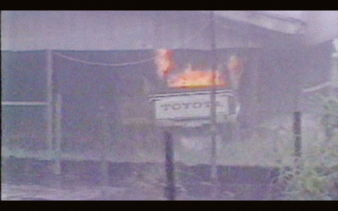 Nicholas Mangan, _Progress in Action_ (still), 2013, HD video, colour, silent 4:18, continuous loop.